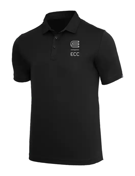 TravisMathew Black Coto Performance Polo w/ECC Logo