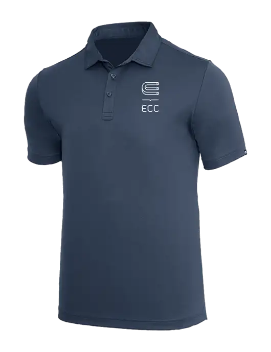 TravisMathew Dark Slate Blue Coto Performance Polo w/ECC Logo