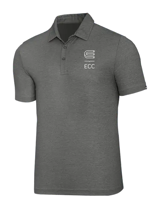 TravisMathew Grey Heather Oceanside Polo w/ECC Logo