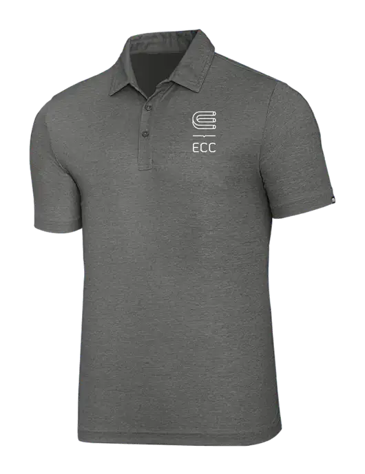 TravisMathew Grey Heather Oceanside Polo w/ECC Logo