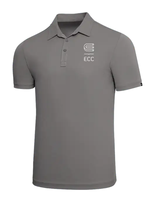 TravisMathew Grey Solid Oceanside Polo w/ECC Logo