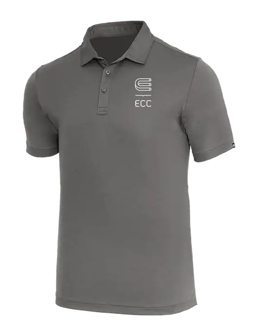 TravisMathew Medium Grey Heather Coto Performance Polo w/ECC Logo