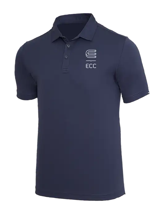 TravisMathew Navy Coto Performance Polo w/ECC Logo