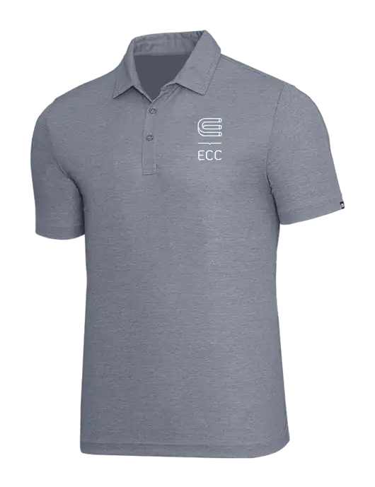 TravisMathew Navy Heather Oceanside Polo w/ECC Logo