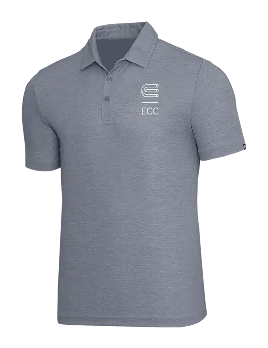 TravisMathew Navy Heather Oceanside Polo w/ECC Logo