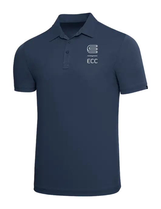 TravisMathew Navy Solid Oceanside Polo w/ECC Logo