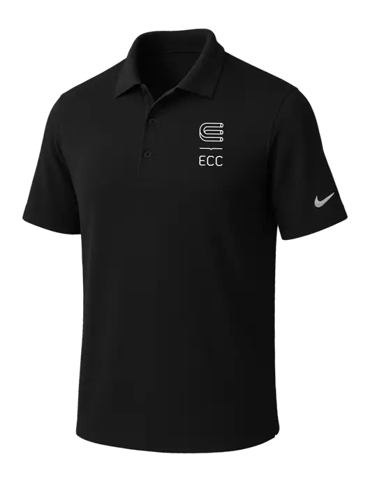 NIKE Black Dri-Fit Micro Pique Polo w/ECC Logo