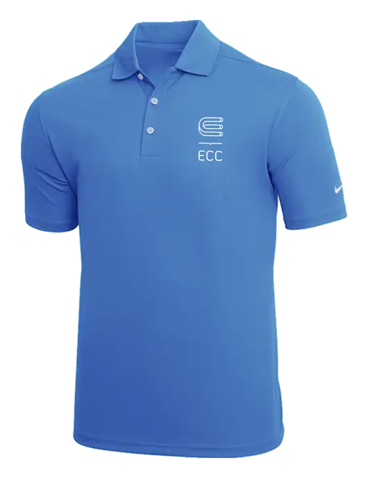 NIKE Carolina Blue Dri-Fit Micro Pique Polo w/ECC Logo