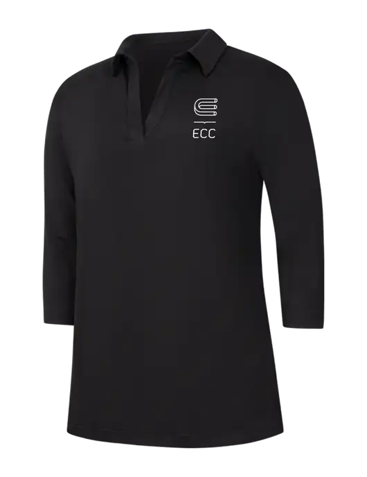 Womens Black Luxe Knit Tunic w/ECC Logo