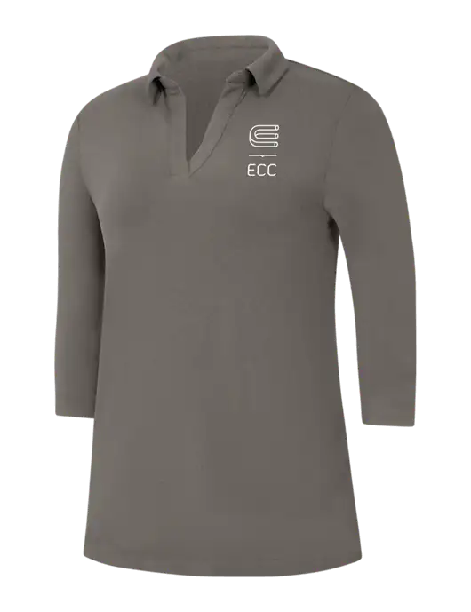 Womens Dark Grey Luxe Knit Tunic w/ECC Logo