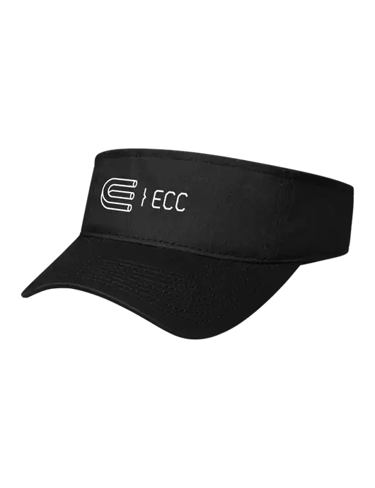 Black Cap Visor w/ECC Logo