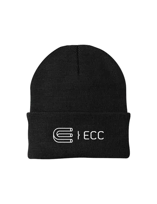 Black Knit Cap w/ECC Logo