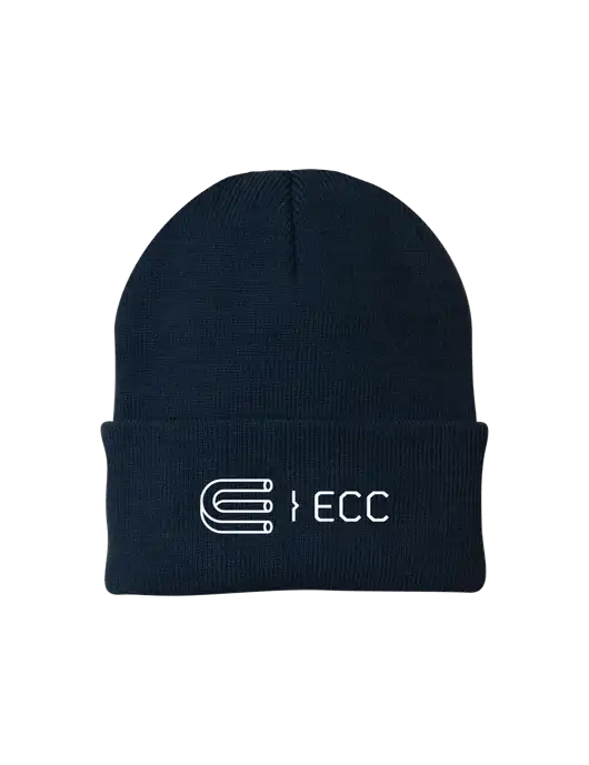Navy Knit Cap w/ECC Logo