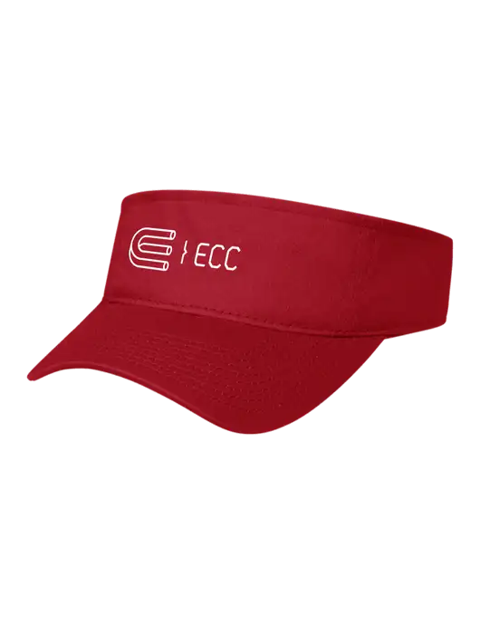 Red Cap Visor w/ECC Logo
