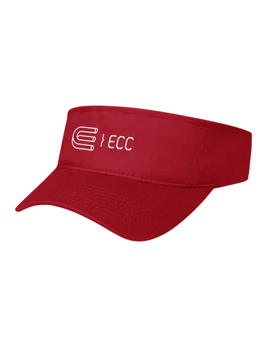 Red Cap Visor w/ECC Logo