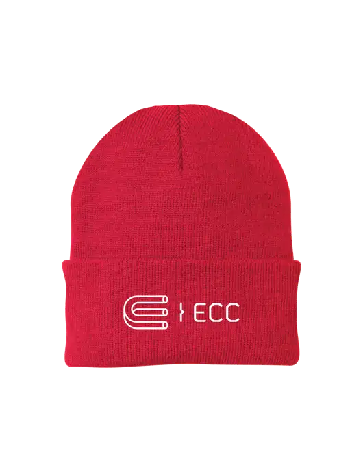 Red Knit Cap w/ECC Logo