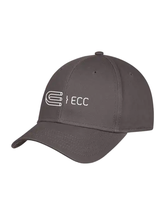 Charcoal Structured Cap Hook & Loop w/ECC Logo