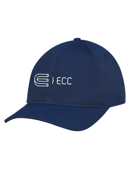 Navy Nylon Twill Performance Cap w/ECC Logo