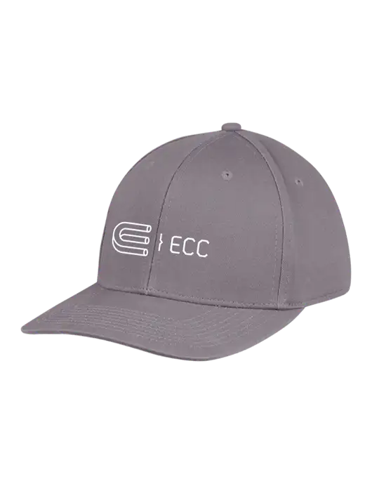 Premium Modern Structured Twill Charcoal Snapback Cap w/ECC Logo