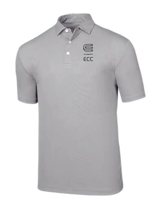 Callaway Birdseye Light Grey Polo w/ECC Logo