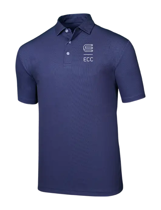 Callaway Birdseye Navy Polo w/ECC Logo