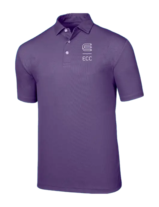 Callaway Birdseye Purple Polo w/ECC Logo