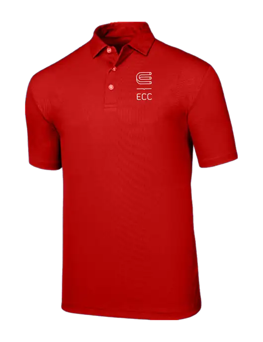 Callaway Birdseye Red Polo w/ECC Logo