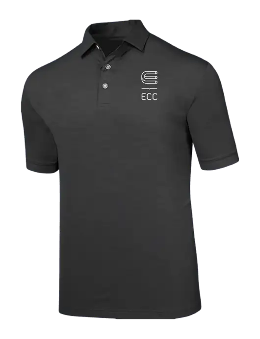 Callaway Black Fashion Tonal Polo w/ECC Logo
