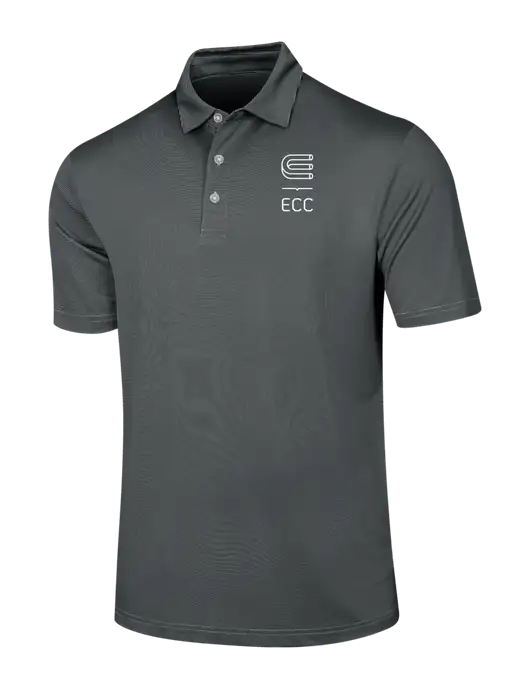 Callaway Black Fine Line Stripe Polo w/ECC Logo
