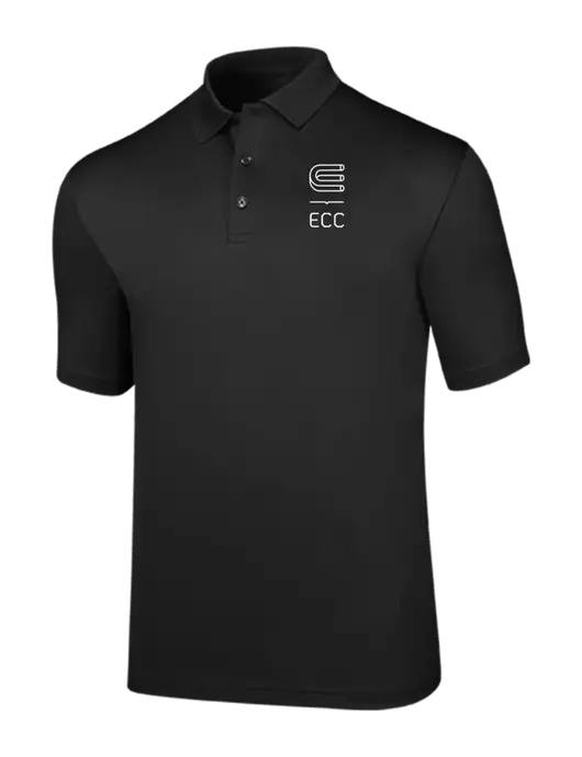 Callaway Opti-Dri Black Chev Polo w/ECC Logo