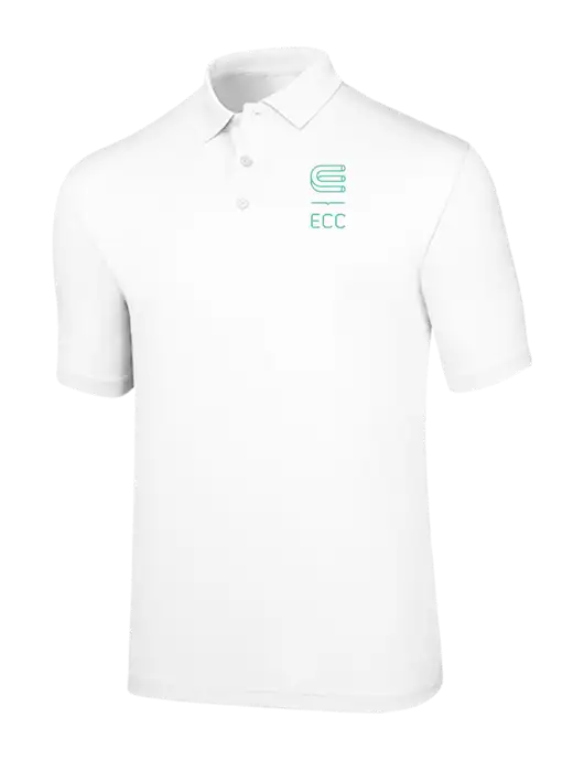 Callaway Opti-Dri White Chev Polo w/ECC Logo
