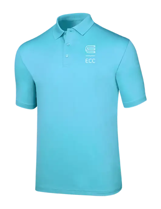 Callaway Opti-Dri Light Sapphire Blue Chev Polo w/ECC Logo