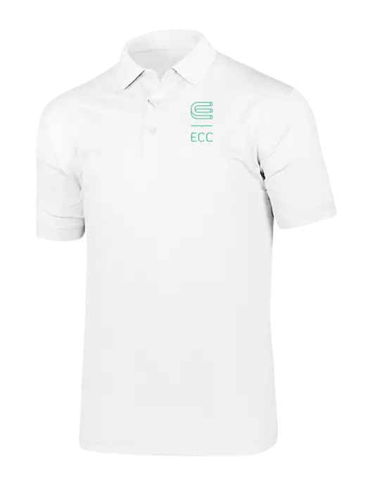 Callaway Vibrant Bright White Ventilated Polo w/ECC Logo