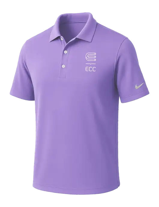 NIKE Light Purple Dri-Fit Micro Pique Polo w/ECC Logo