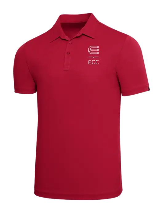 TravisMathew Red Solid Oceanside Polo w/ECC Logo