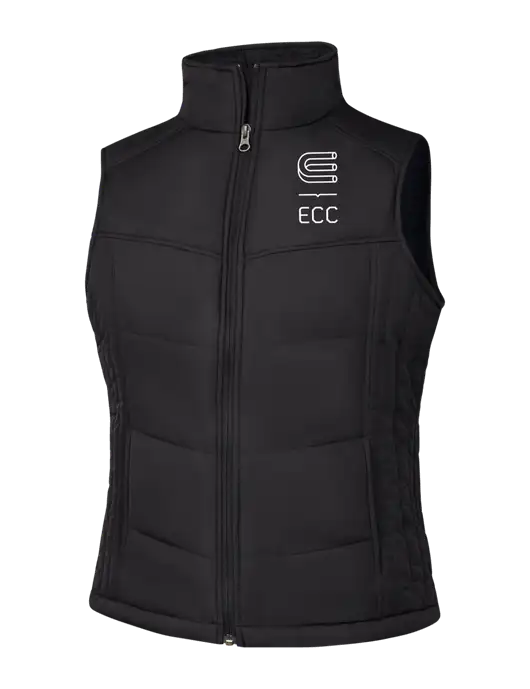 Womens Black/Black Vest w/ECC Logo