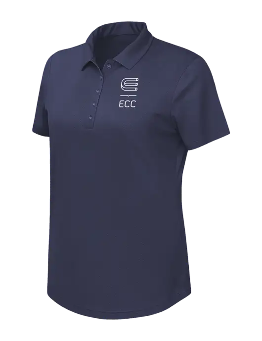Callaway Womens Birdseye Navy Polo w/ECC Logo
