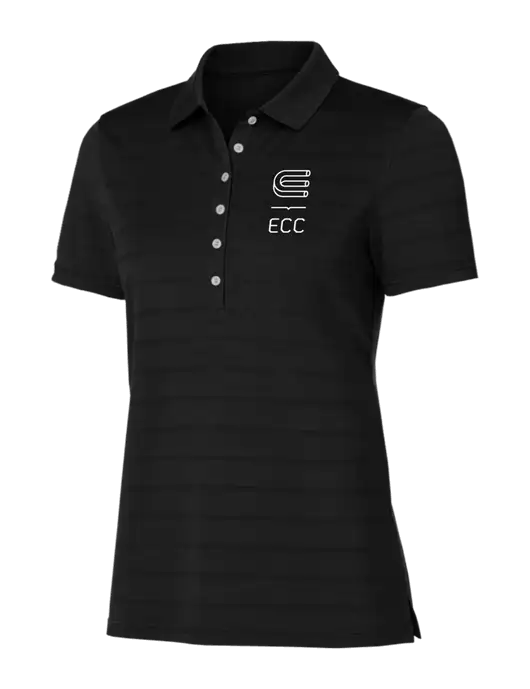 Callaway Womens Black Ventilated Polo w/ECC Logo