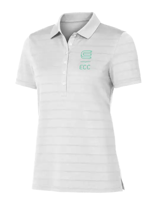 Callaway Womens Bright White Ventilated Polo w/ECC Logo