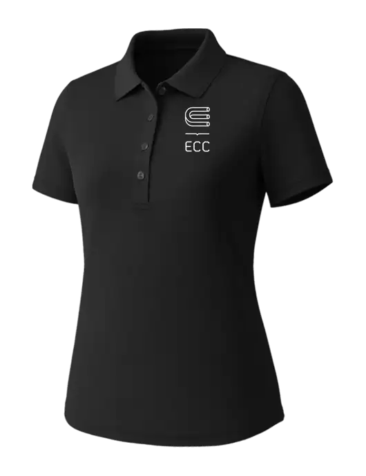 Callaway Womens Core Black Performance Polo w/ECC Logo
