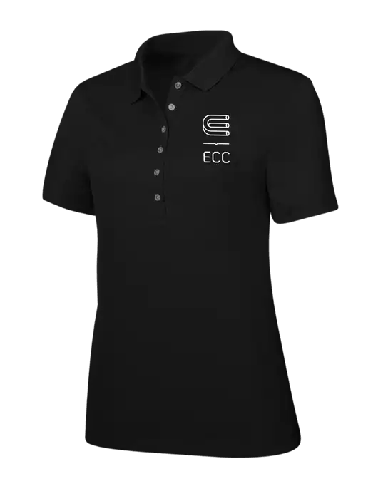 Callaway Womens Ottoman Black Polo w/ECC Logo