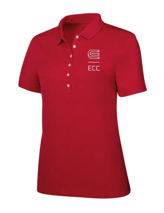 Callaway Womens Ottoman Red Polo w/ECC Logo