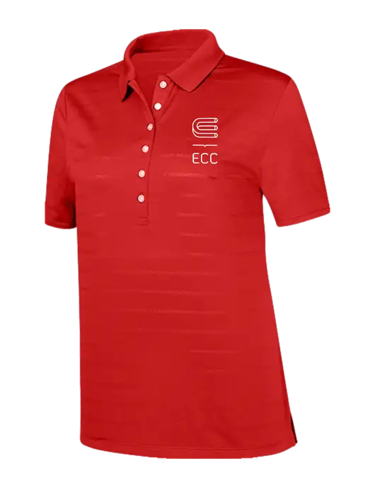 Callaway Womens Red Ventilated Polo w/ECC Logo