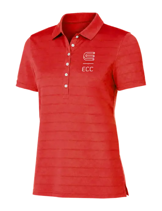 Callaway Womens Red Ventilated Polo w/ECC Logo