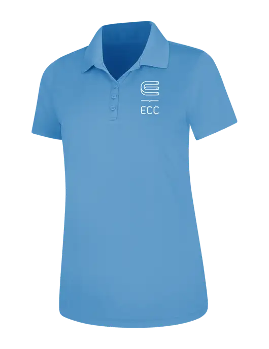 Carolina Blue Womens Dry Zone UV Mesh Polo w/ECC Logo