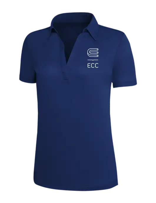Dark Royal Silk Touch Womens Performance Polo w/ECC Logo