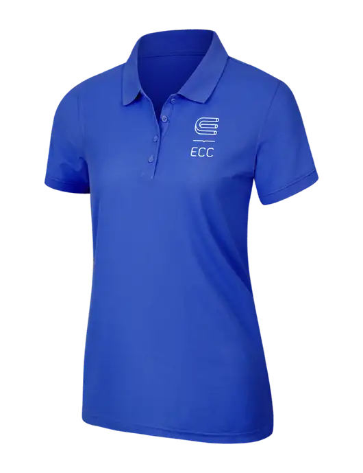 Dark Royal Womens Core Classic Pique Polo w/ECC Logo