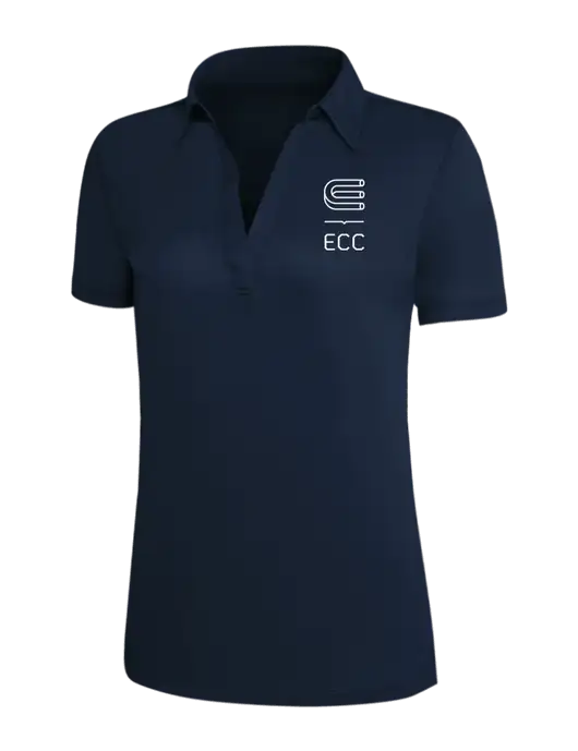Navy Silk Touch Womens Performance Polo w/ECC Logo