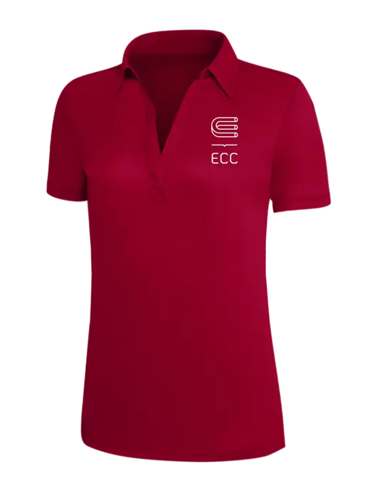Red Silk Touch Womens Performance Polo w/ECC Logo