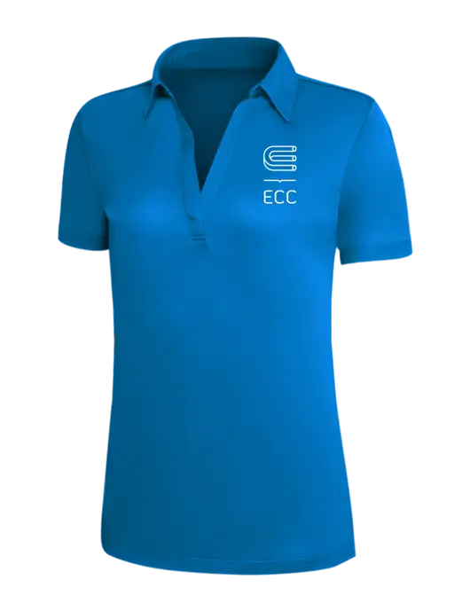 Royal Blue Silk Touch Womens Performance Polo w/ECC Logo